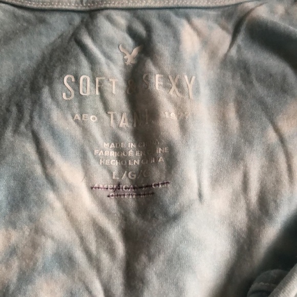 Blue and white tank top - Picture 2 of 2